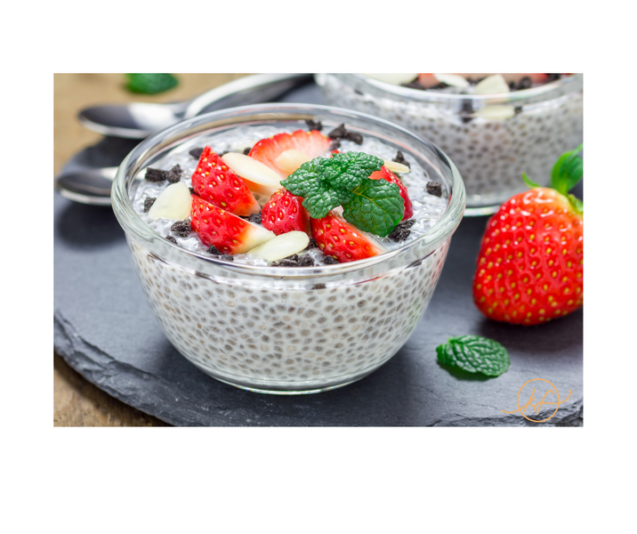 Strawberry and Almond Chia Pudding